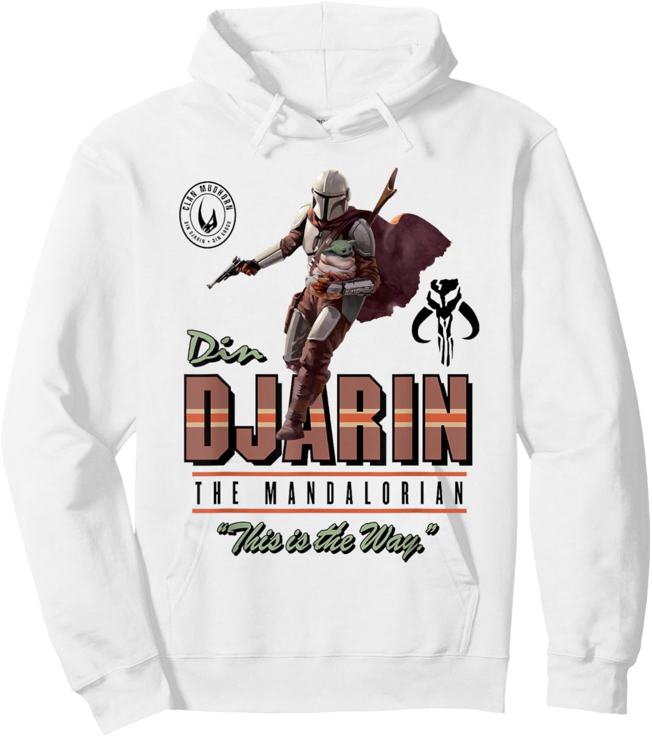 Star Wars The Mandalorian Din Djarin This Is The Way Hoodie - Hoodie | White