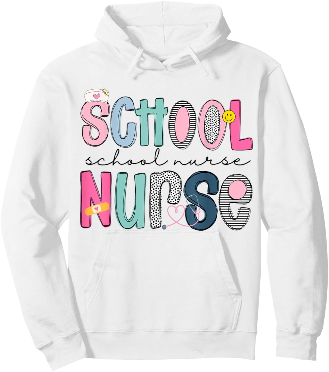 School Nurse Appreciation Day for Best Nurses Back to School Hoodie - Hoodie | White