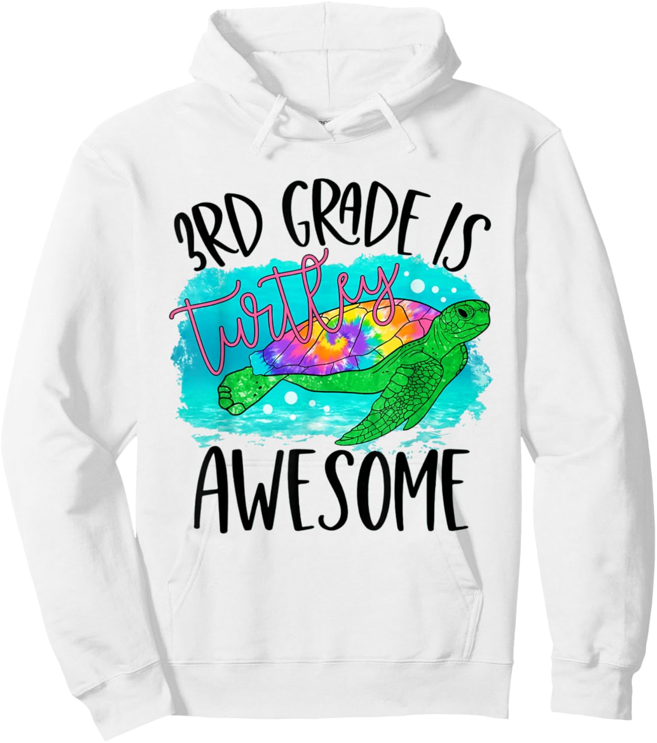 3rd Grade is Turtley Awesome Back To School Boys Girls Kids Hoodie - Hoodie | White