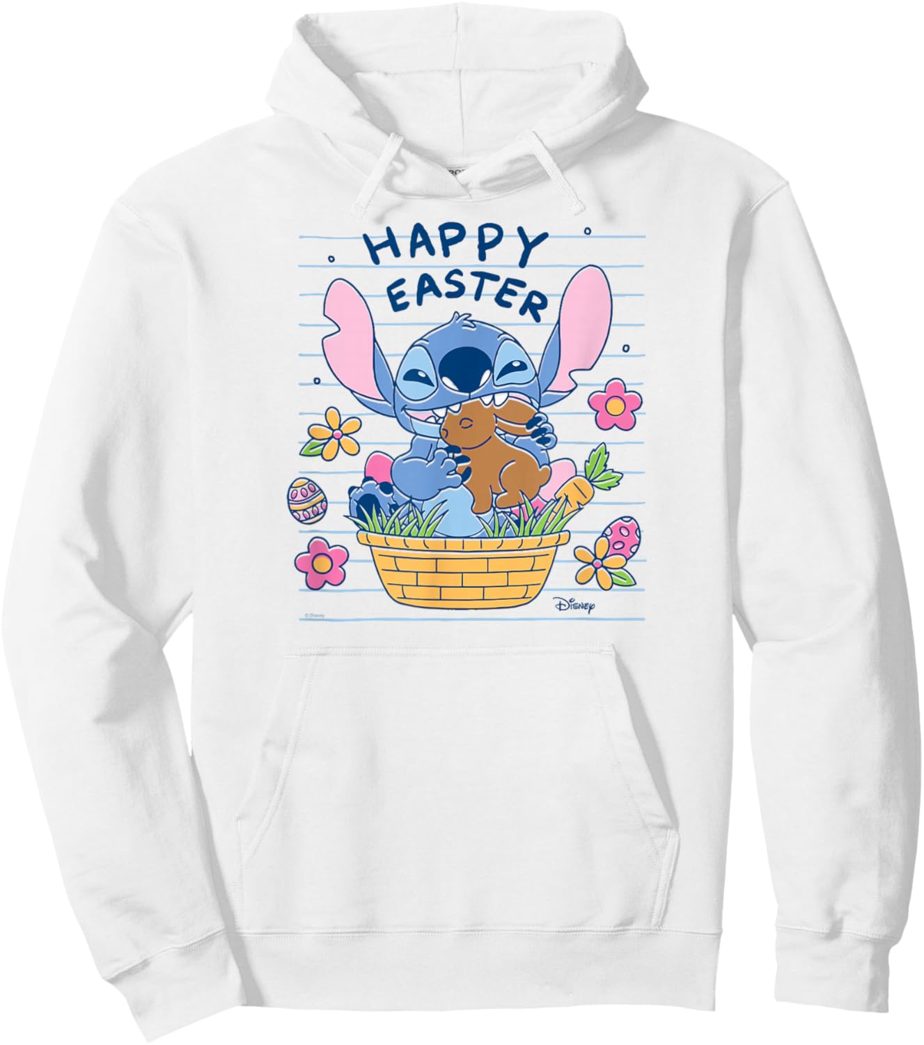 Lilo & Stitch - Happy Easter Doodle Hoodie - Hoodie | White