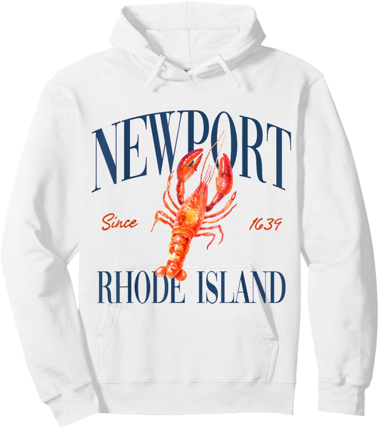 Newport Rhode Island Est. 1639 - Old Money, Aesthetic Hoodie - Hoodie | White