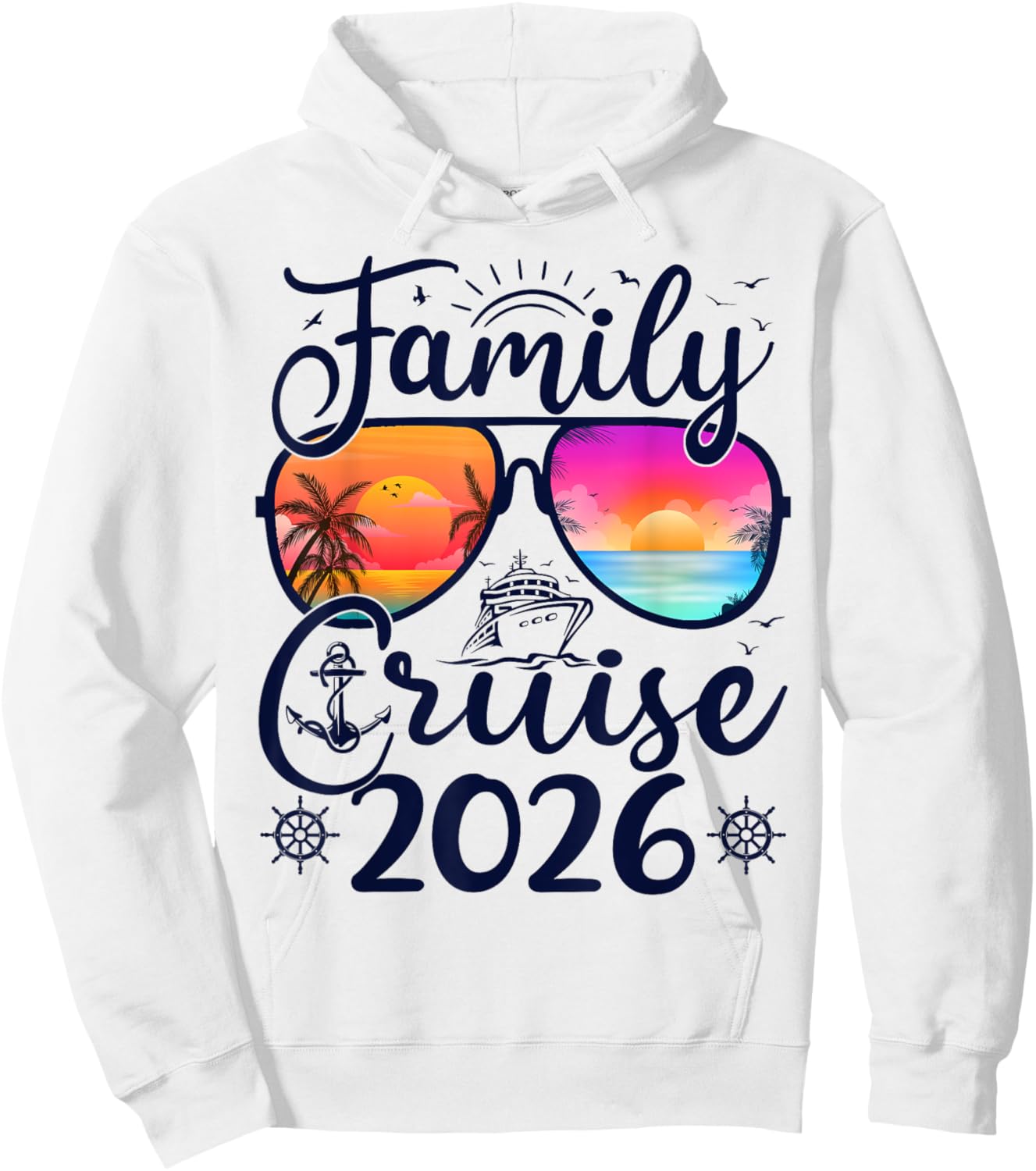 Family Cruise 2026 Summer Vacation Matching Family Cruise Hoodie - Hoodie | White