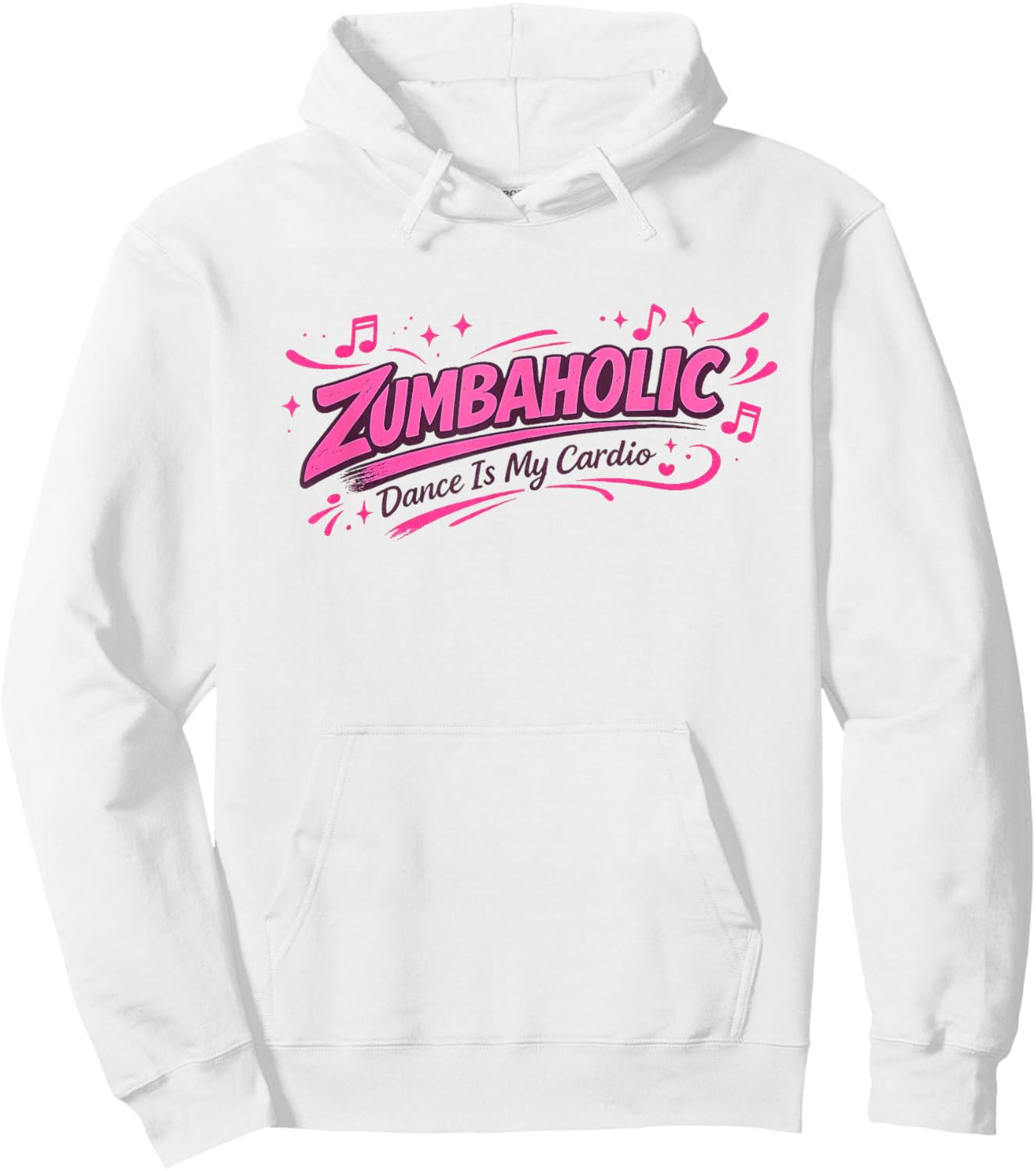 Zumbaholic Dance is My Cardio | Dancing Workout Women Hoodie - Hoodie | White