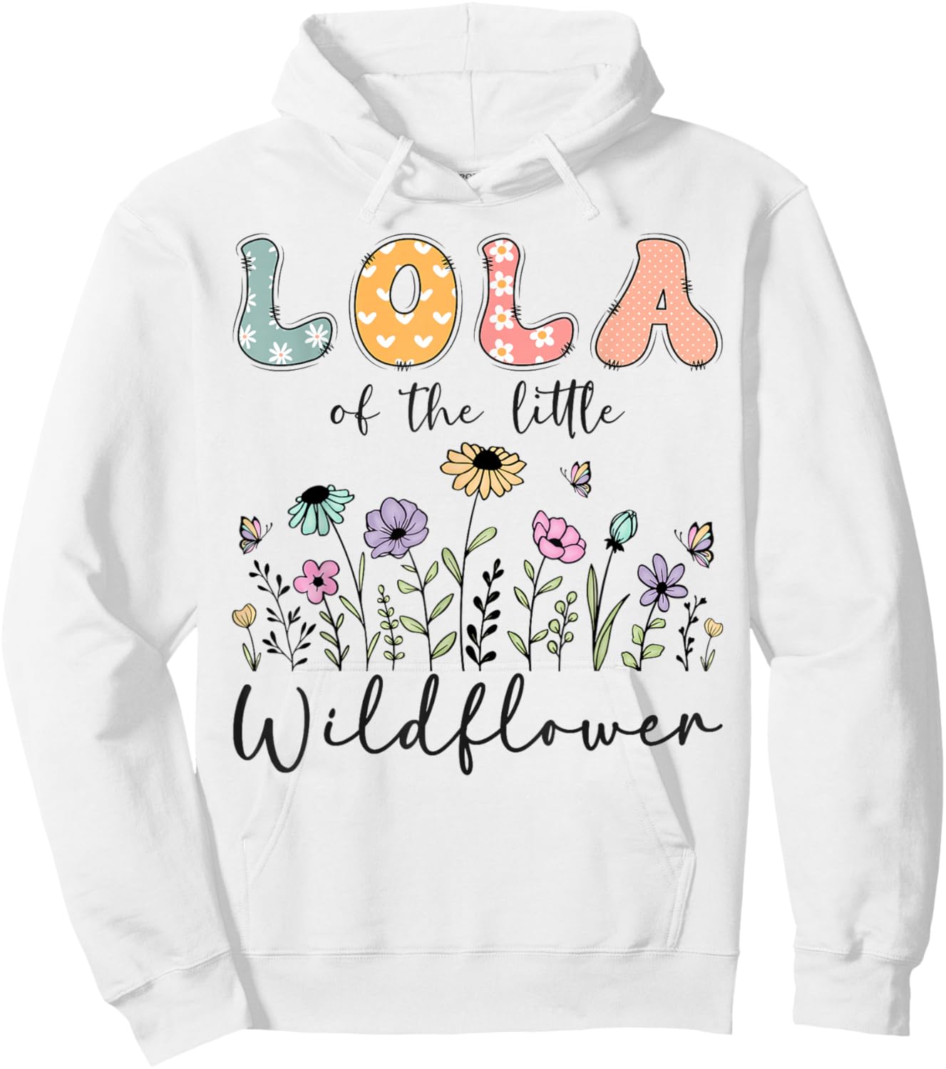Lola of The Little Wildflower Birthday Girl Matching Hoodie - Hoodie | White