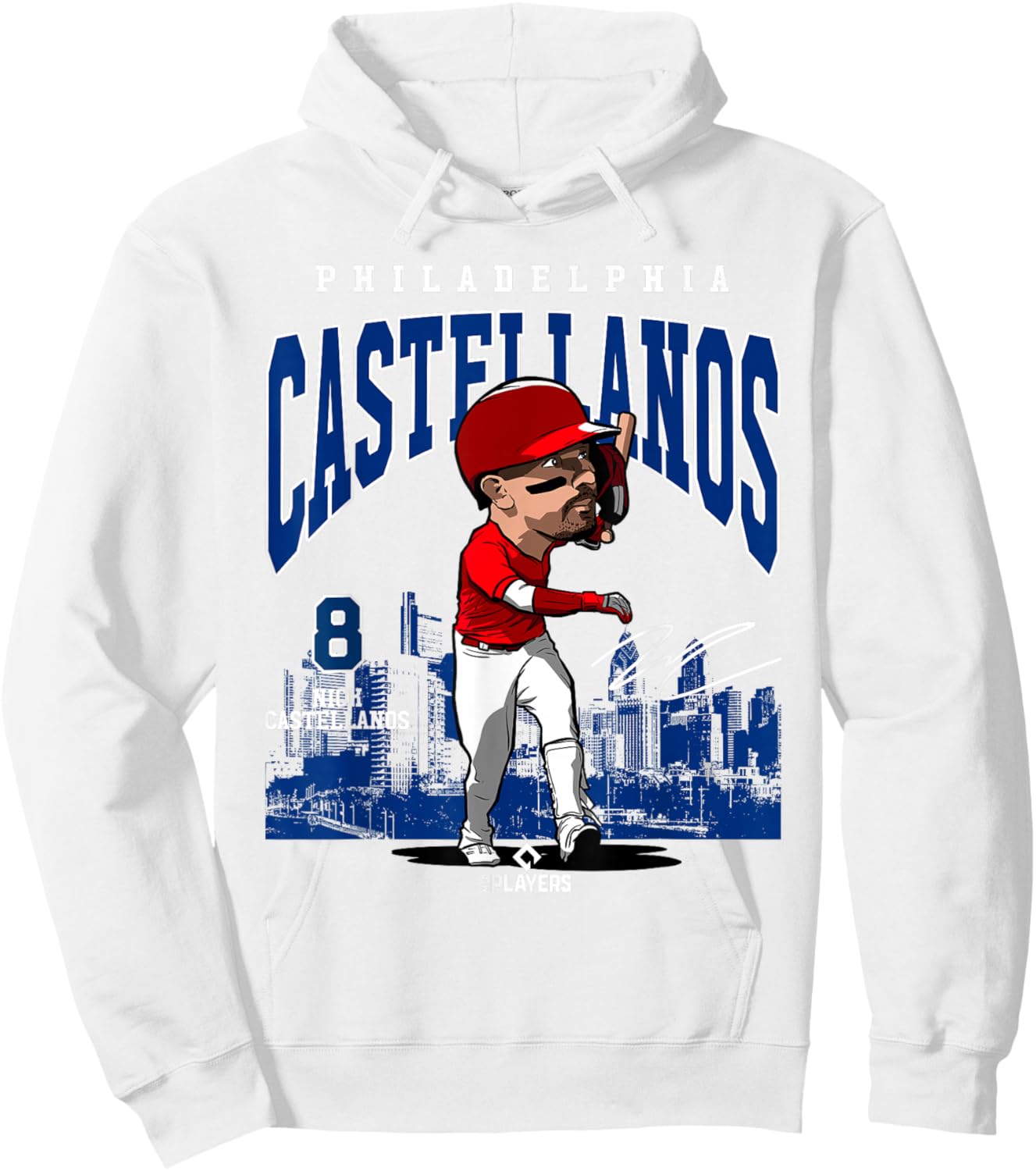 Nick Castellanos | Philadelphia MLB Players | MLBCAS4018 Hoodie - Hoodie | White