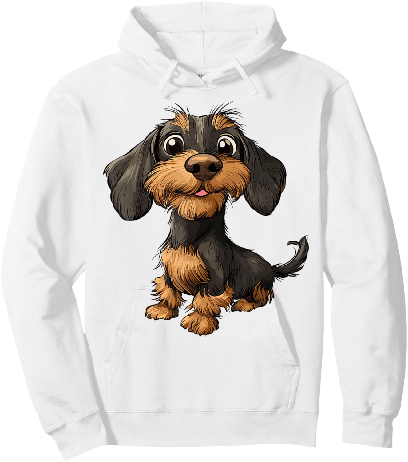 Rauhaardackel Dachshund Teckel Dog Hunting Dog Funny , White, S Hoodie - Hoodie | White