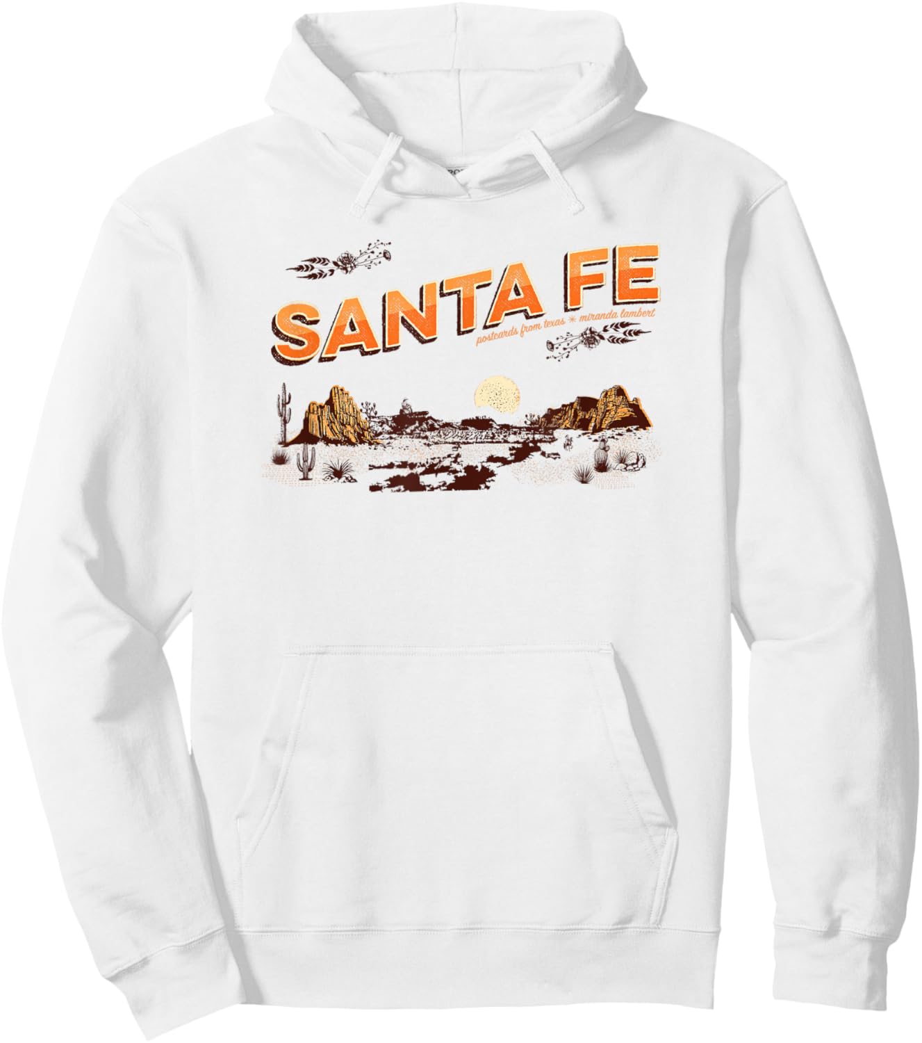 Miranda Lambert Santa Fe Postcards From Texas Hoodie - Hoodie | White