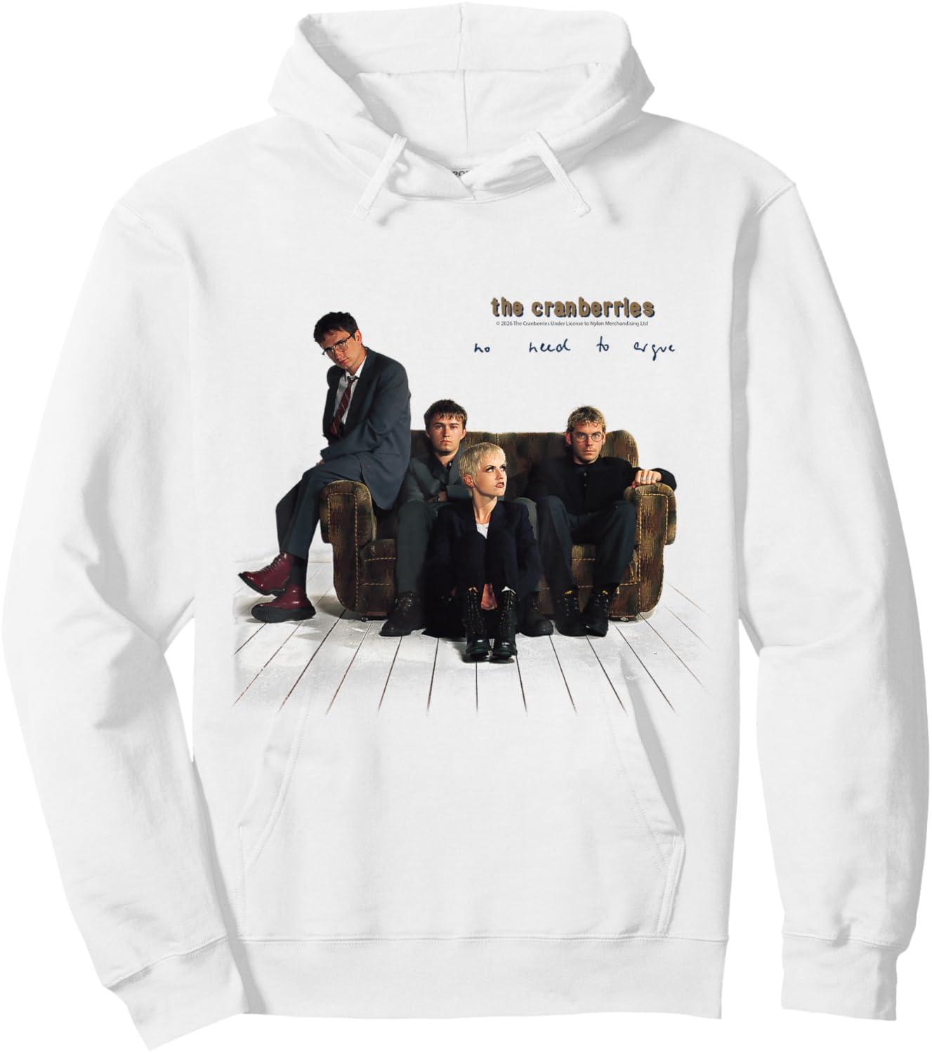 Official Cranberries No Need to Argue Band Rock Vintage Hoodie - Hoodie | White