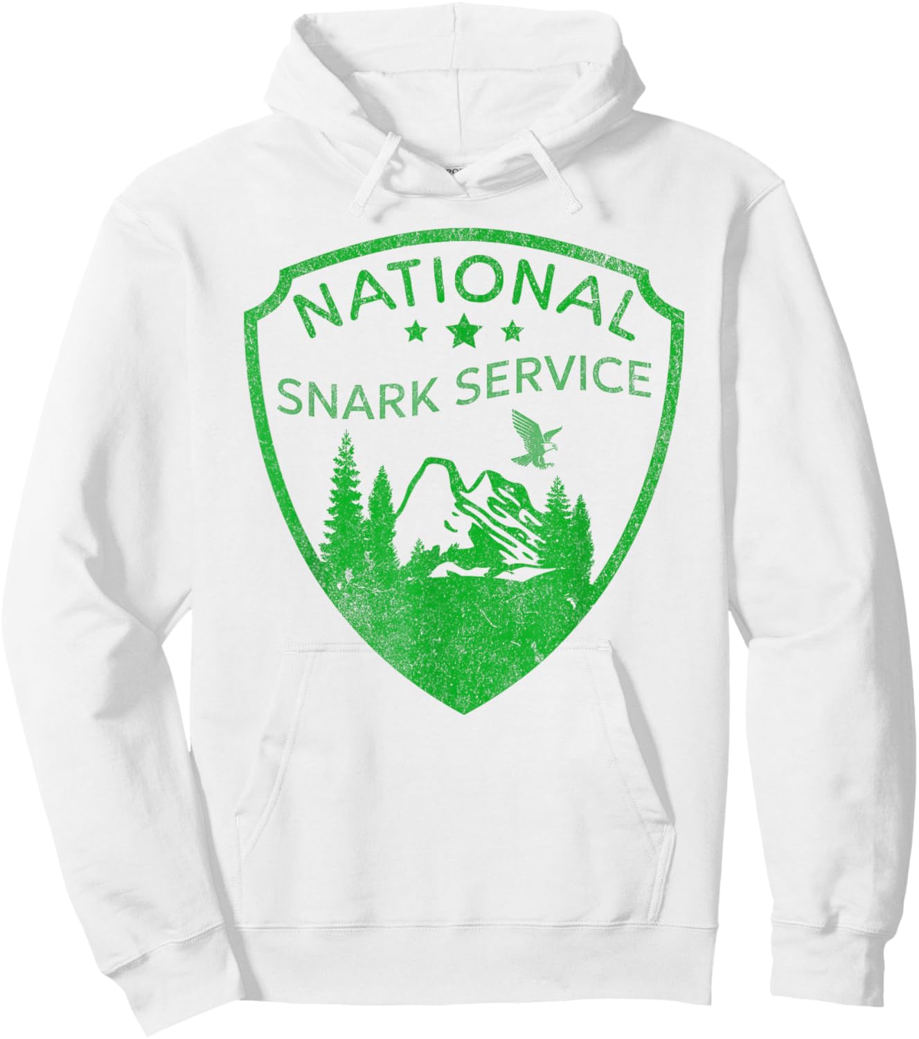 NATIONAL SNARK SERVICE Sarcasm Parks Logo Snarky Sarcastic Hoodie - Hoodie | White