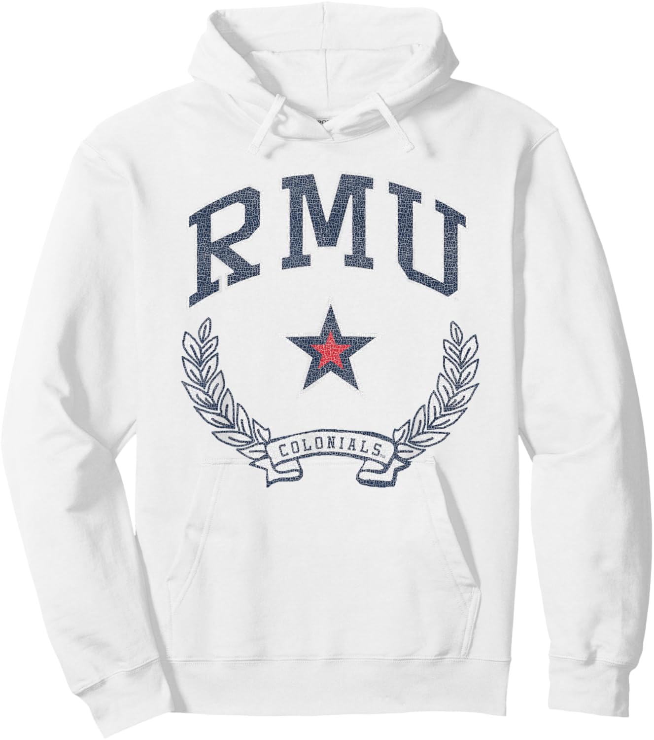 Robert Morris Colonials Victory Vintage Red Hoodie - Hoodie | White