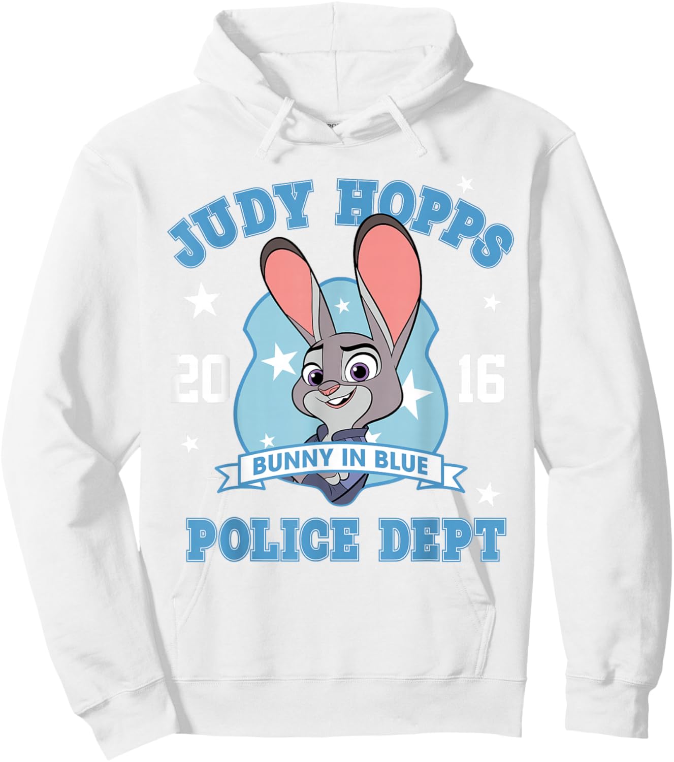 Zootopia 2 Judy Hopps Police Dept Hoodie - Hoodie | White