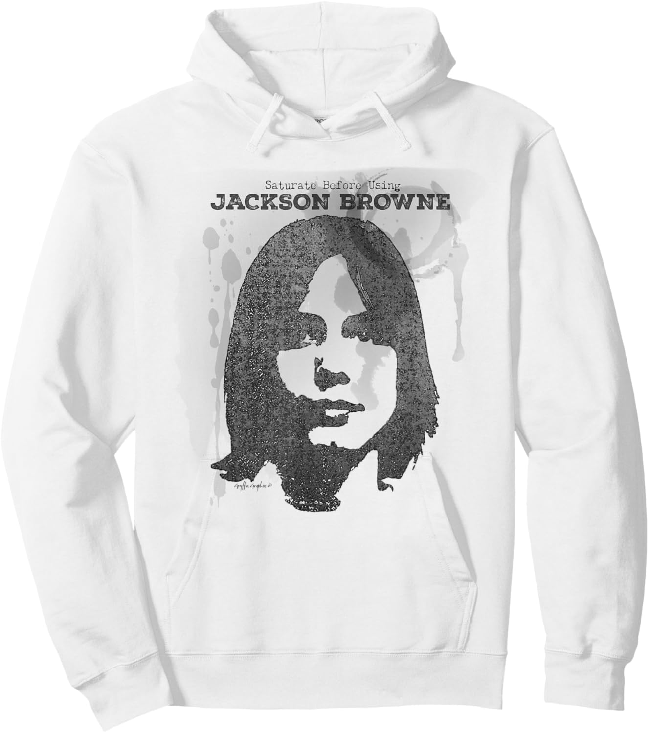 SATURATE BEFORE USING, Jackson Browne Hoodie - Hoodie | White