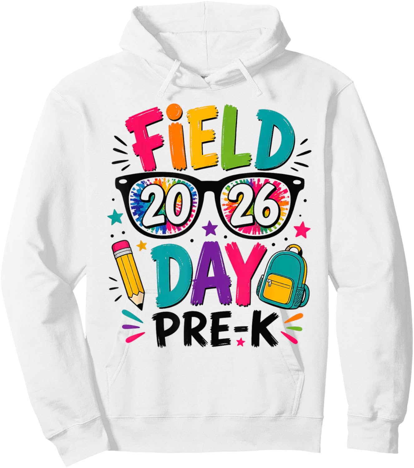 Field Day Pre-K Field Trip Fun Day Teacher Student Hoodie - Hoodie | White