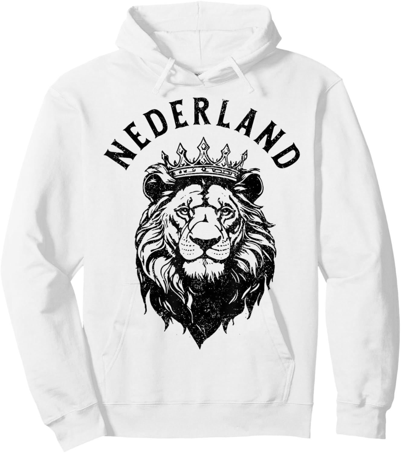 Nederland Netherlands Lion Dutch Holland Vintage Orange Hoodie - Hoodie | White