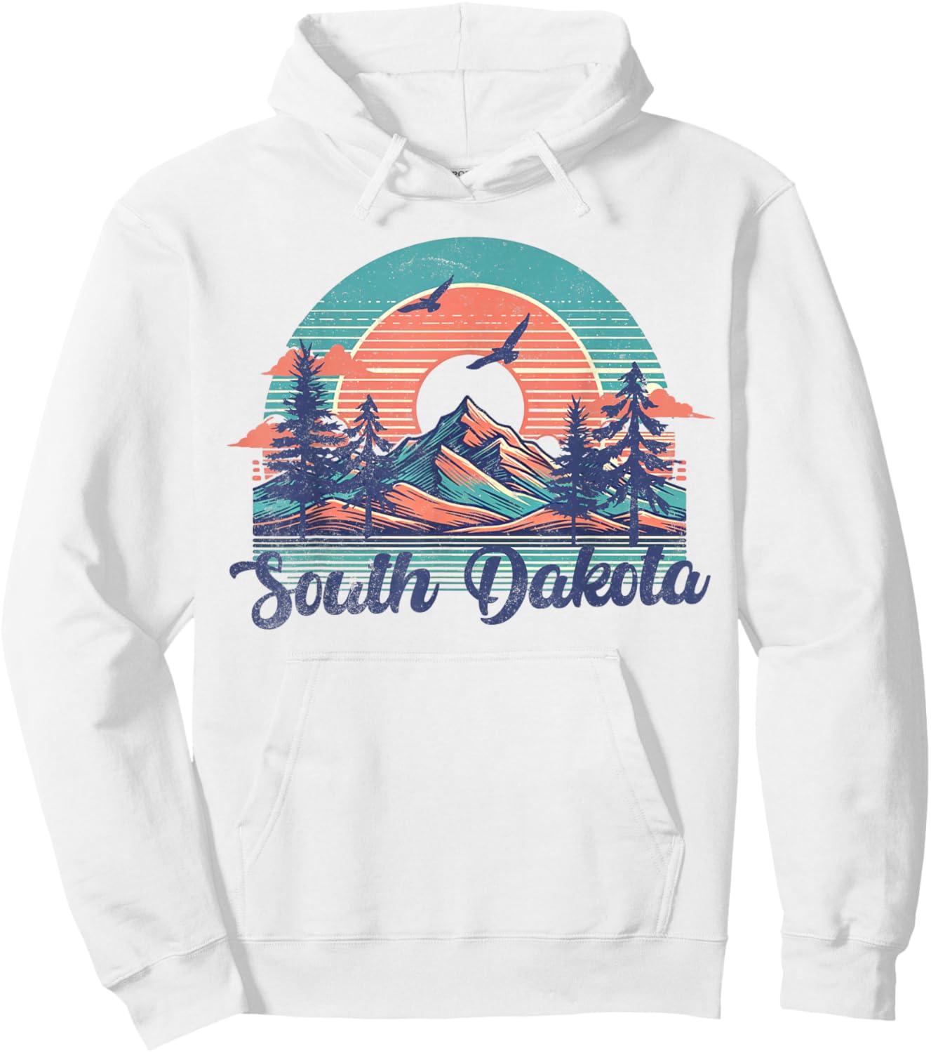 South Dakota Hoodie - Hoodie | White
