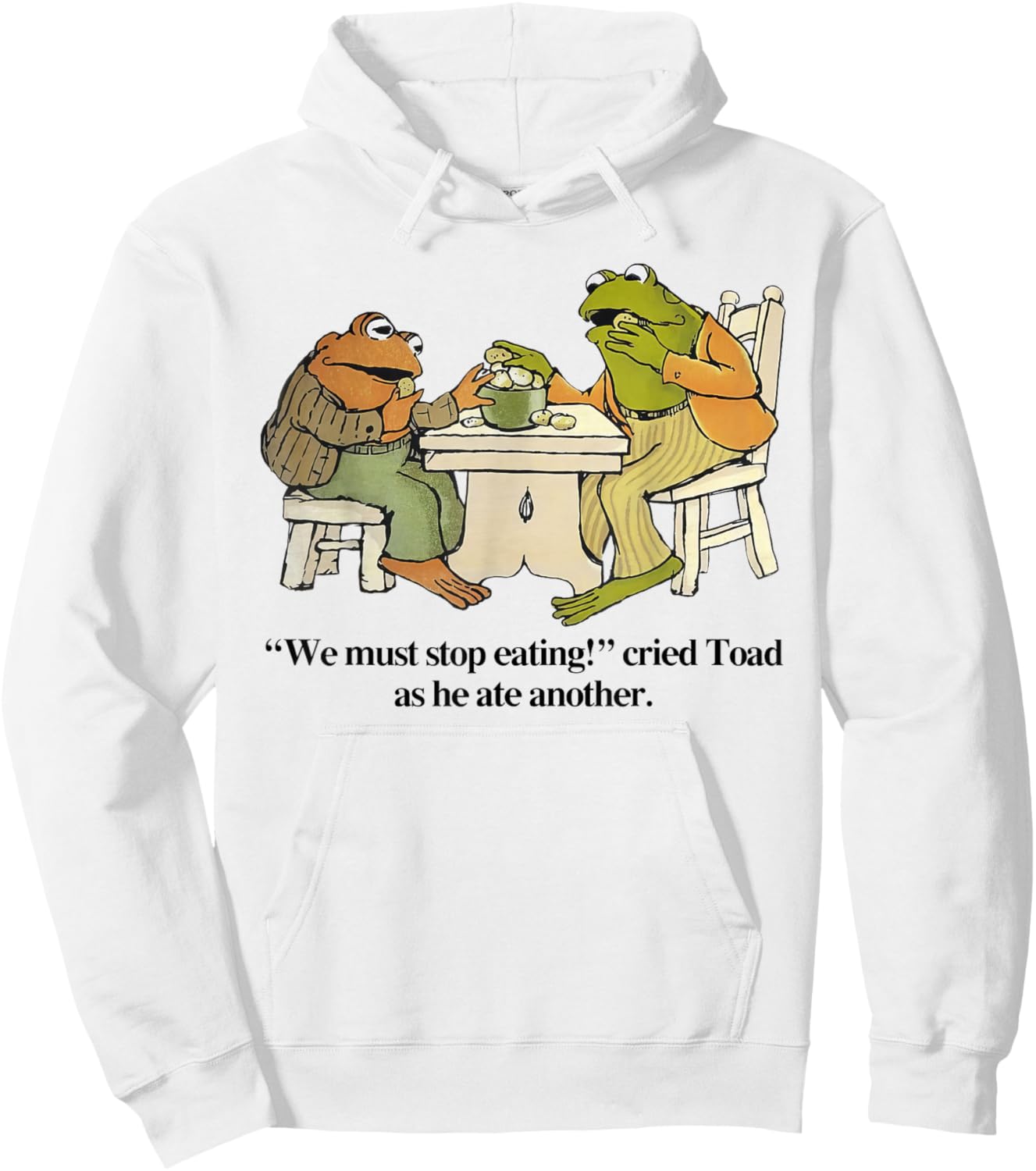 We Must Stop Eating Toad As He Ate Another Frog Men Hoodie - Hoodie | White