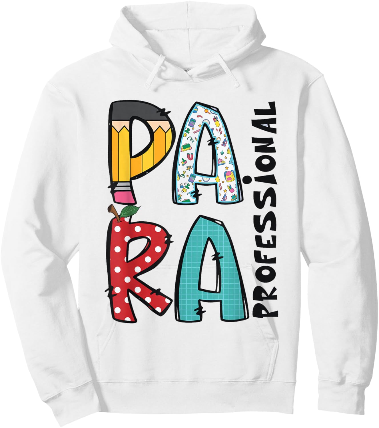 Paraprofessional Back To School Para Squad Special Education Hoodie - Hoodie | White
