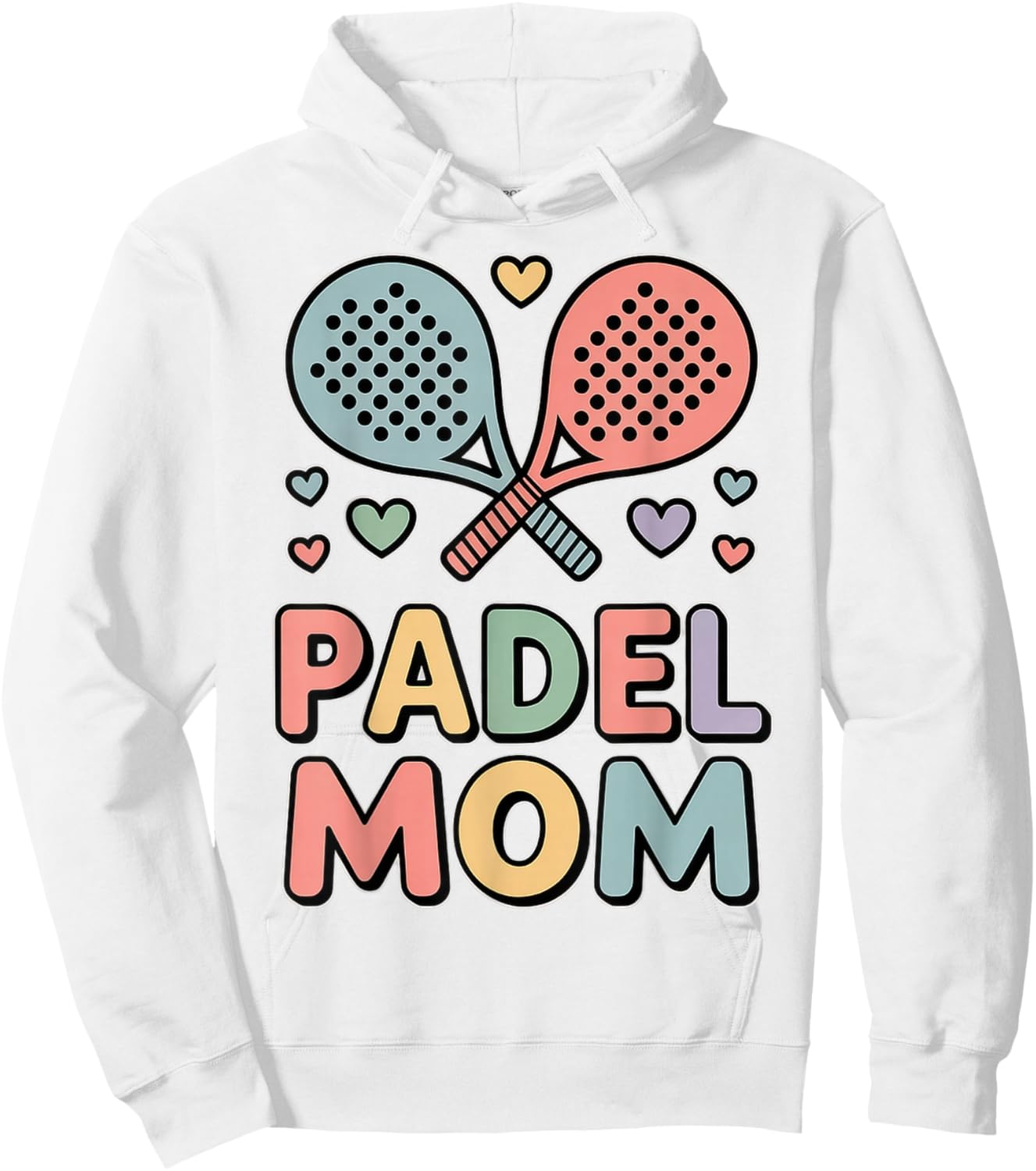 Pretty Padel Mom Outfit Hoodie - Hoodie | White