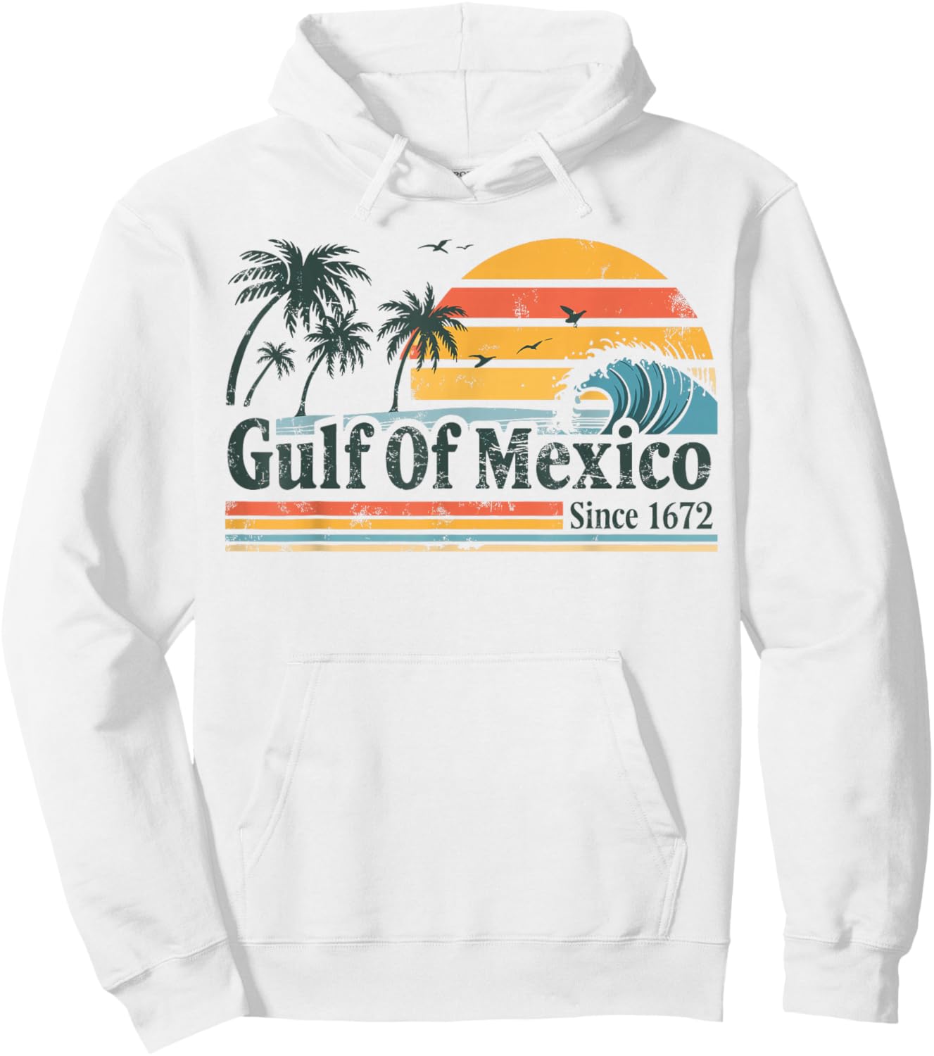 Gulf of Mexico Shirt Retro Vintage Beach Golf von Mexico Hoodie - Hoodie | White