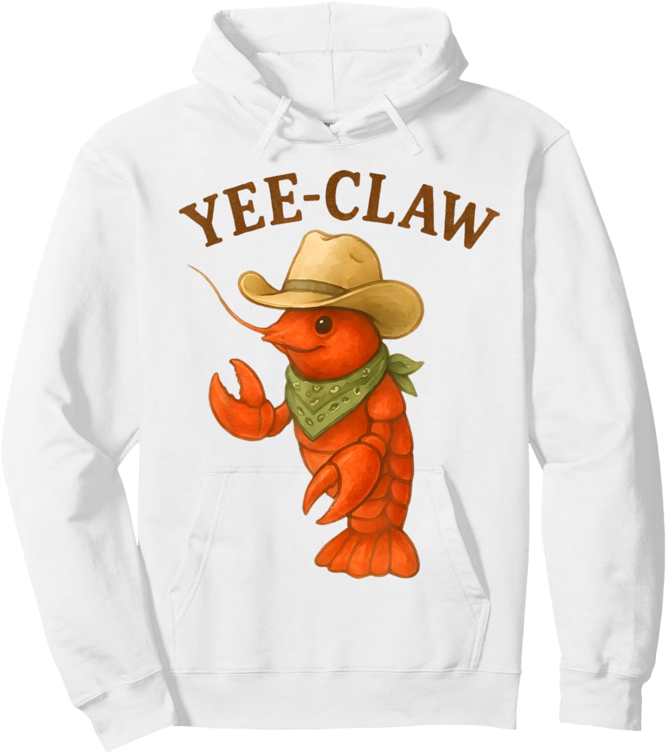 Yee Claw Funny Crawfish Cajun Seafood Party Festival Boys Hoodie - Hoodie | White