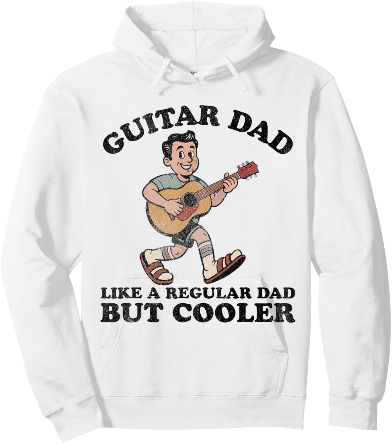 Rock Guitar Dad Legend in My Own Garage Music Design Hoodie - Hoodie | White