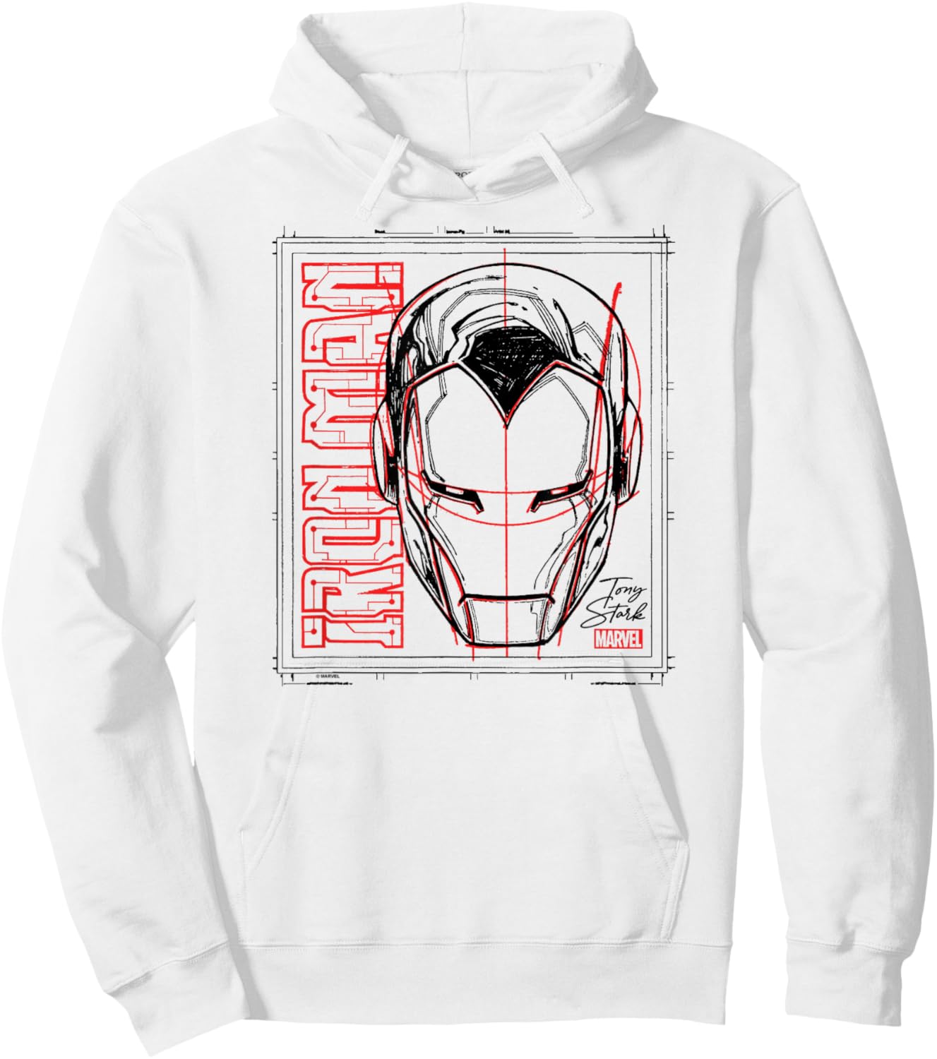 Iron Man - Sketch Hoodie - Hoodie | White