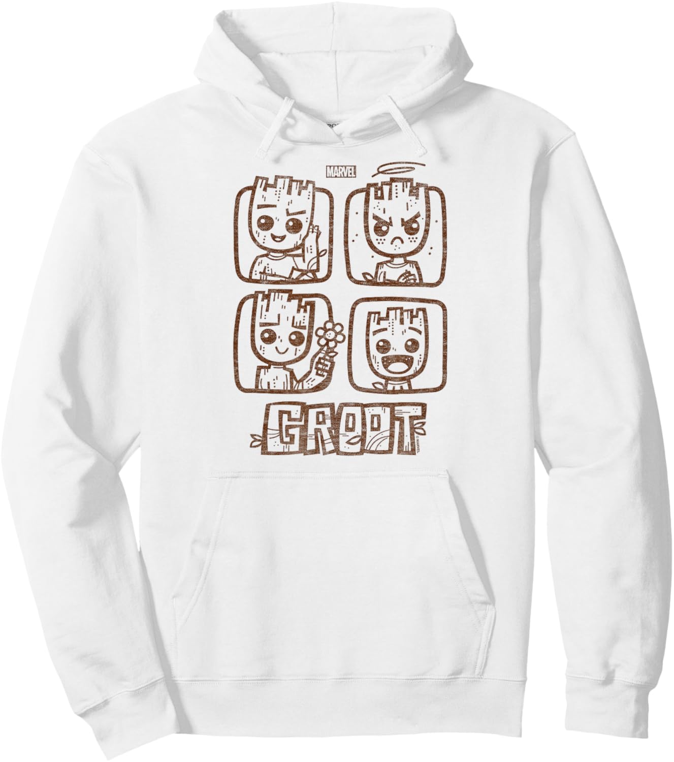 Guardians of The Galaxy - Groot Grid Hoodie - Hoodie | White