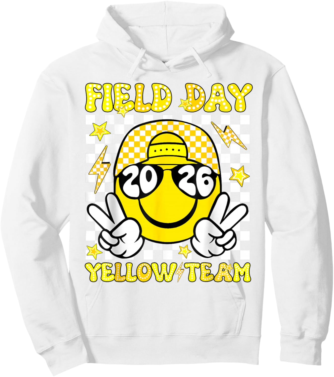 Field Day Yellow Team 2026 Let The Games Begin Field Trip Hoodie - Hoodie | White