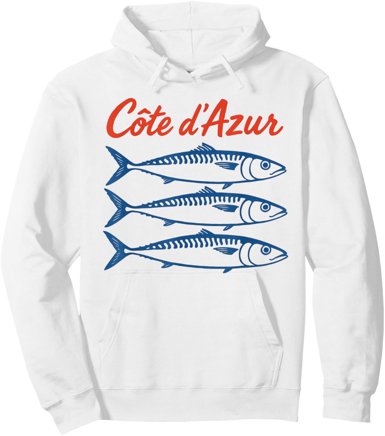 Côte d'Azur Sardinen Hoodie - Hoodie | White