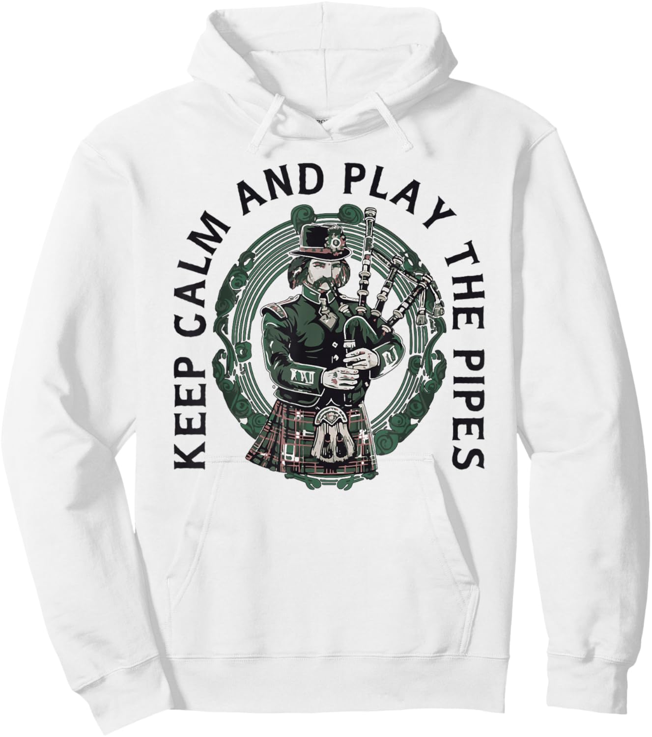 Bagpipe-Instrument Scotland Bagpipe-Play Bagpipe Hoodie - Hoodie | White