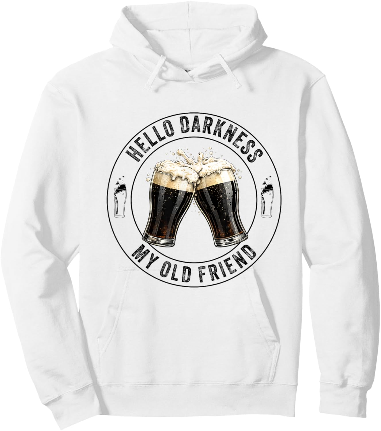 Hello Darkness My Old Friend Stout Dark Beer Potter Lover Hoodie - Hoodie | White
