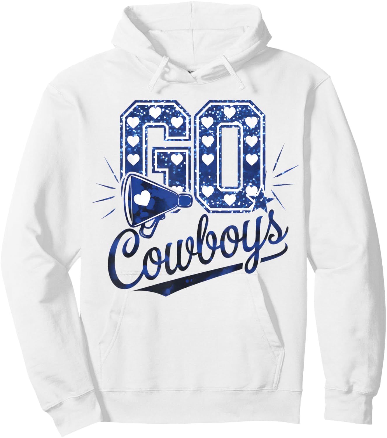 Cheer Cowboys Design Gift Women Girls Kids Hoodie - Hoodie | White