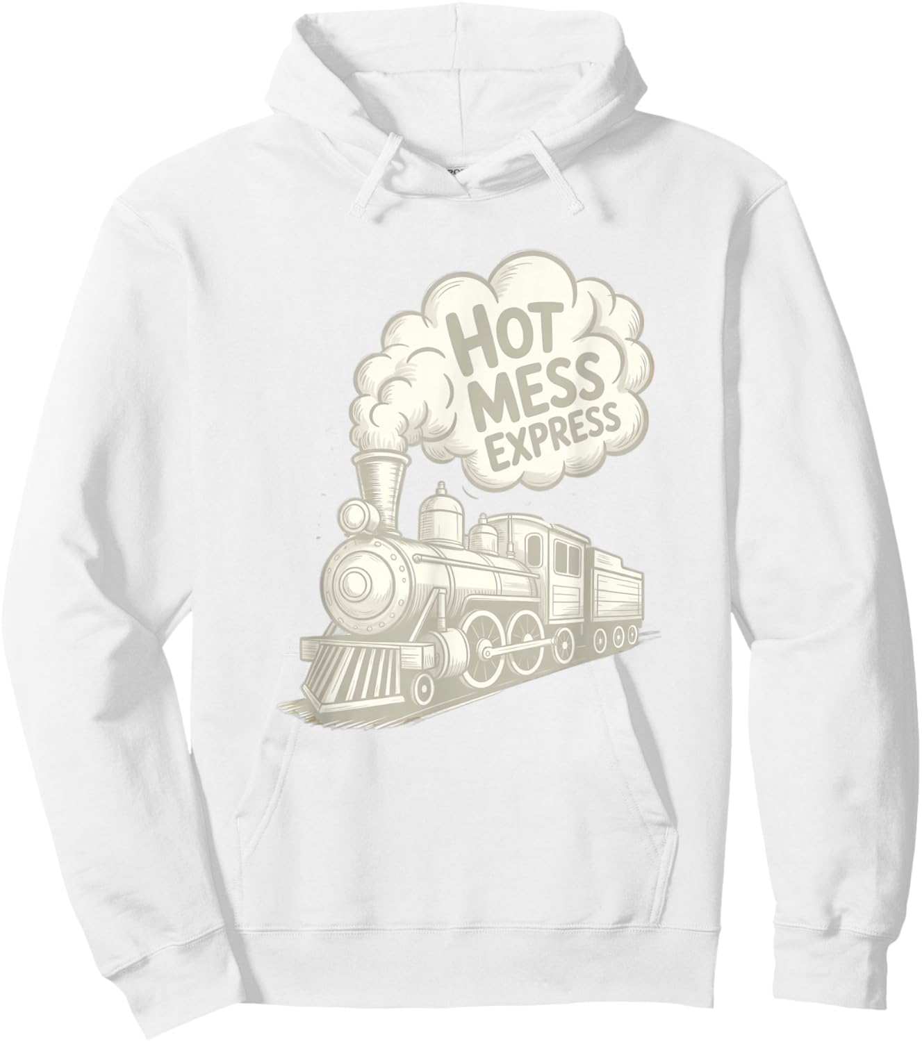 Hot Mess Express Cute Mom Hoodie - Hoodie | White