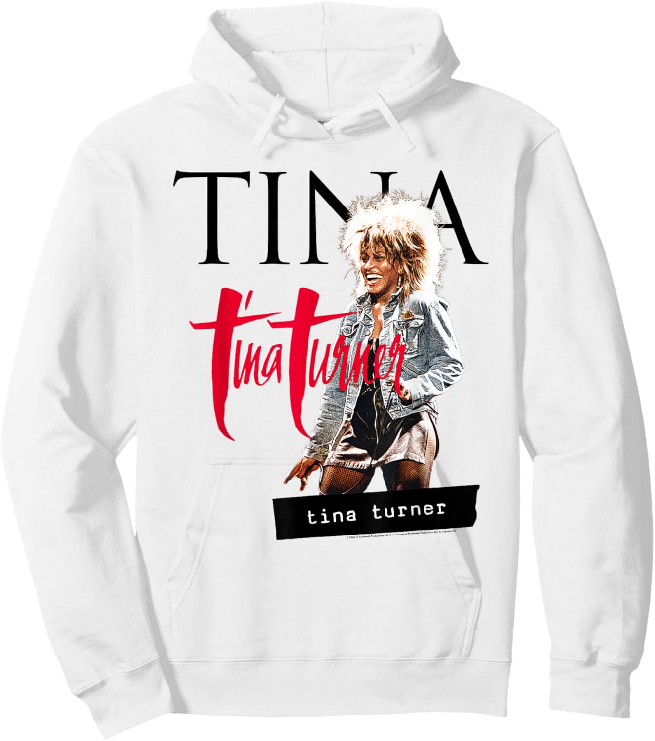 Tina Turner Multi Logo Photo Hoodie - Hoodie | White