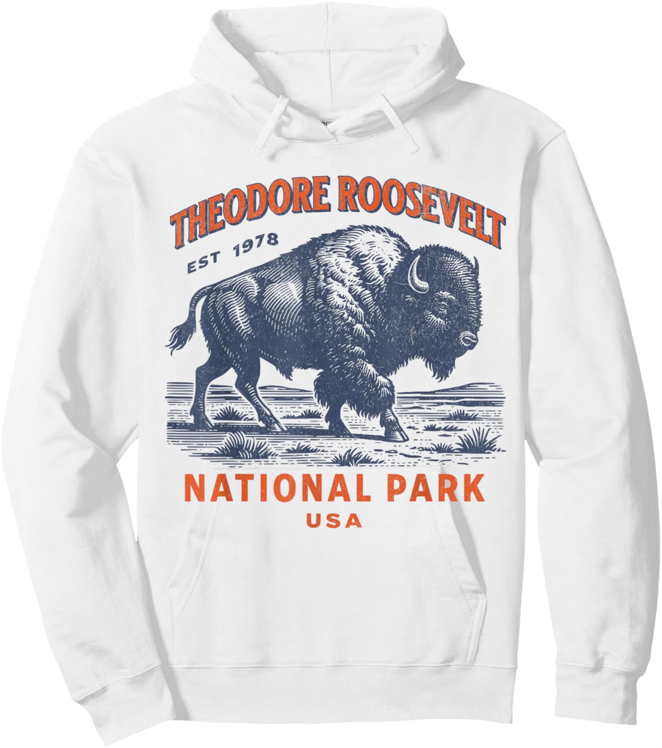 Theodore Roosevelt National Park Hoodie - Hoodie | White