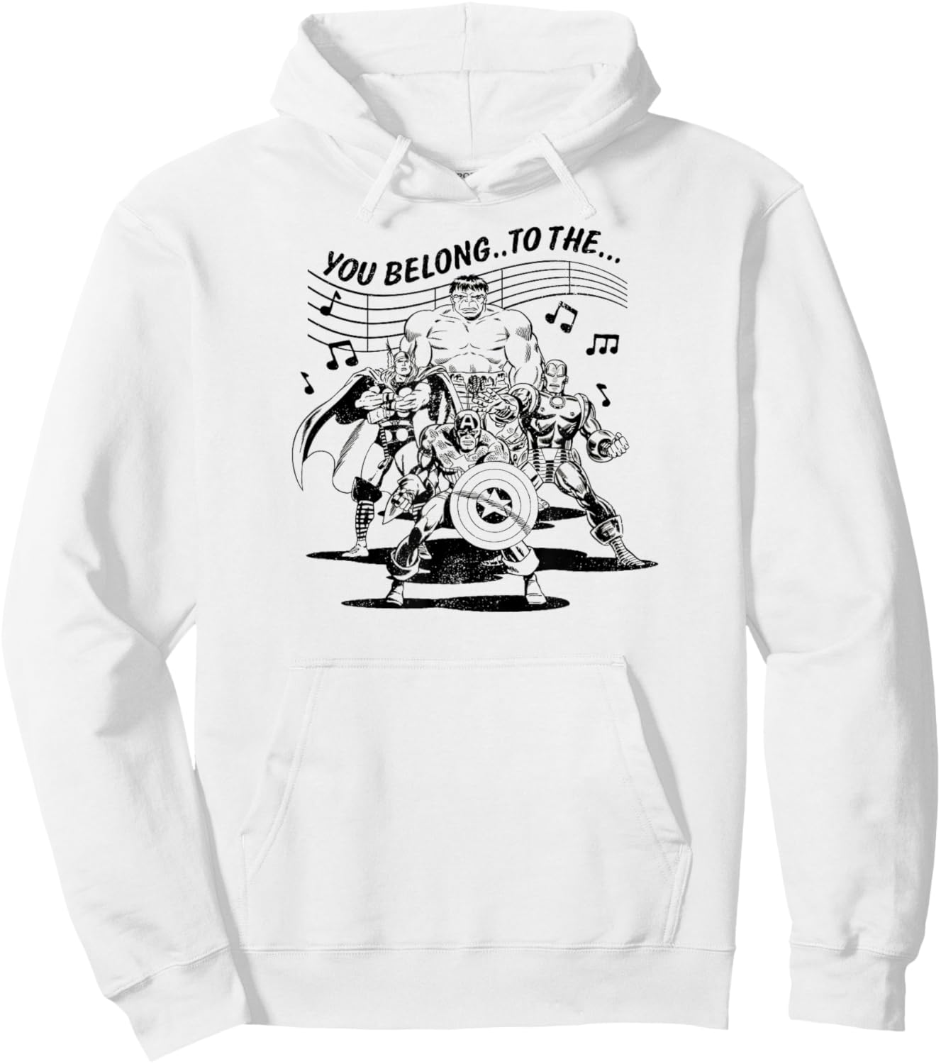 Marvel - You Belong To The Merry Marvel Marching Society Hoodie - Hoodie | White