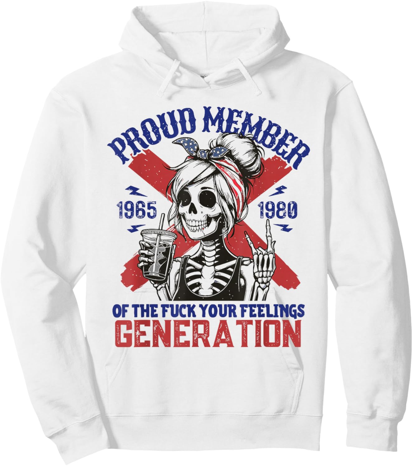 Skeleton Hoodie - Hoodie | White