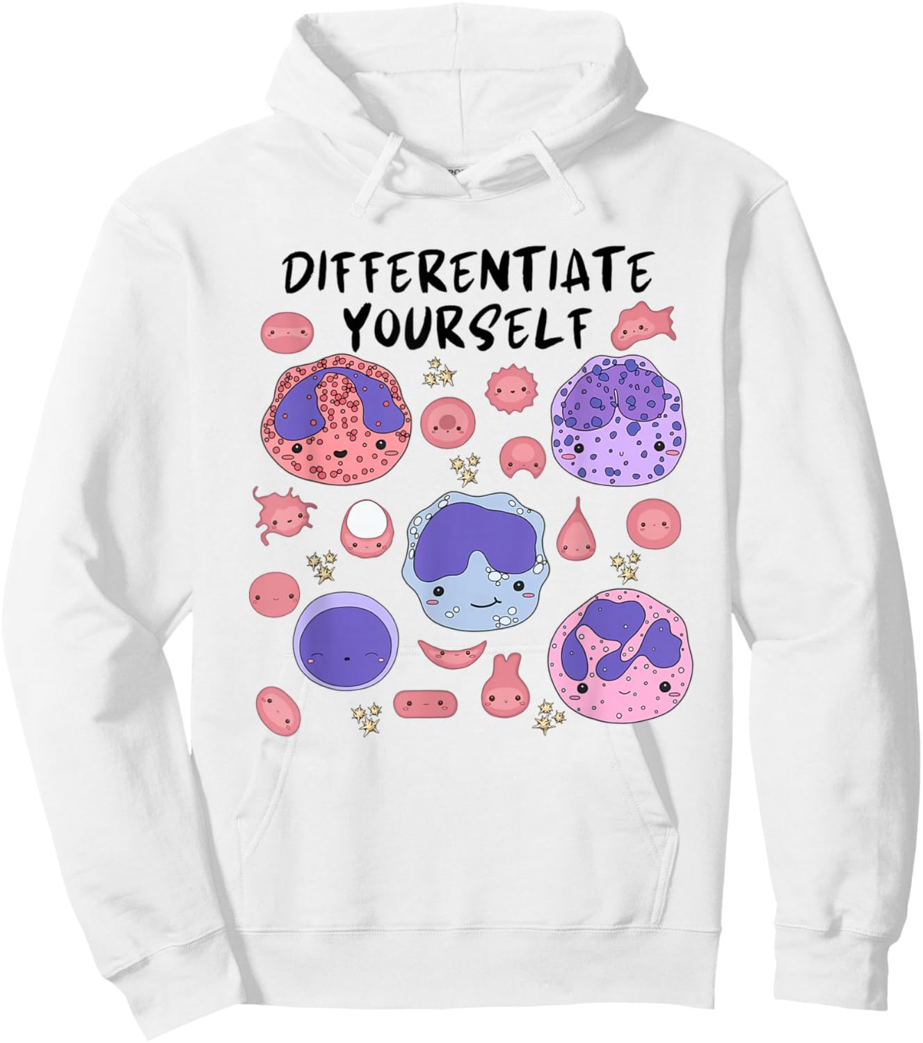 Funny White Blood Cells Immune System Medical Technologist Hoodie - Hoodie | White