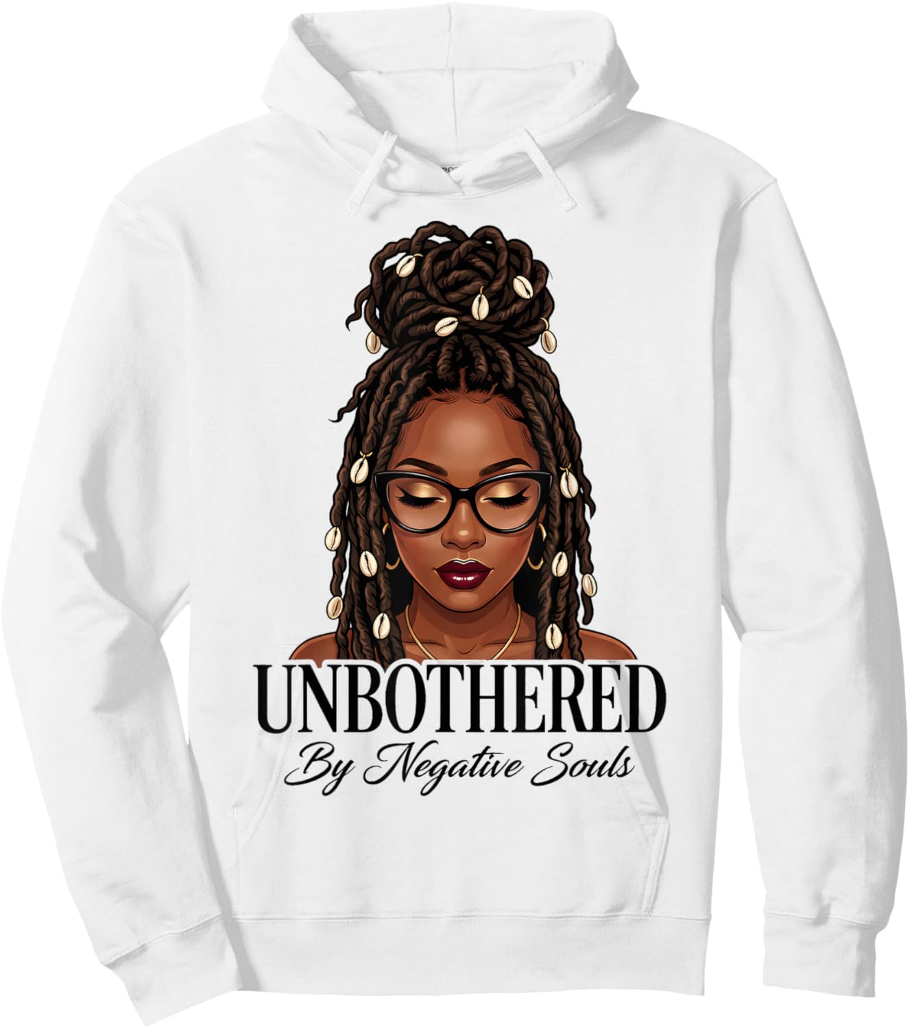 Unbothered Dreadlocks Loc'd Hair Sassy Girls Black Women Hoodie - Hoodie | White