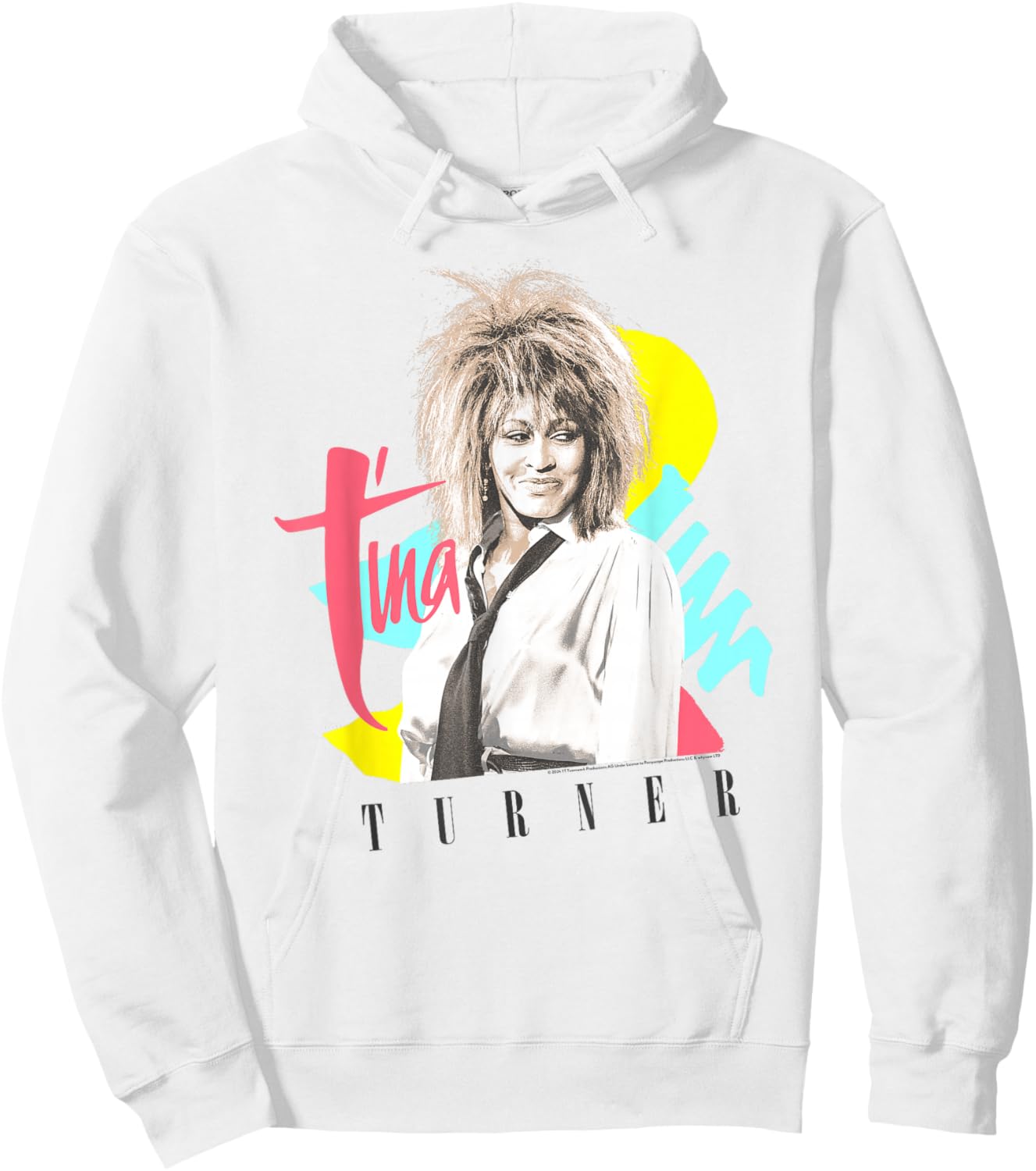 Tina Turner Retro Strokes and Shapes Hoodie - Hoodie | White