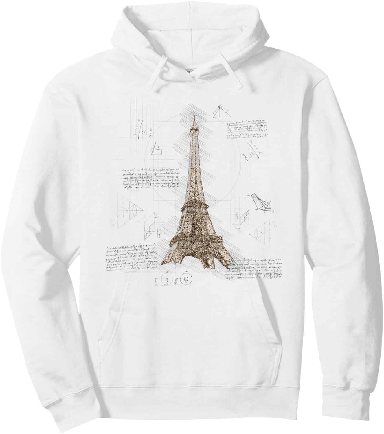 Eiffelturm Vintage Blueprint Retro Paris Liebhaber Geschenk Hoodie - Hoodie | White