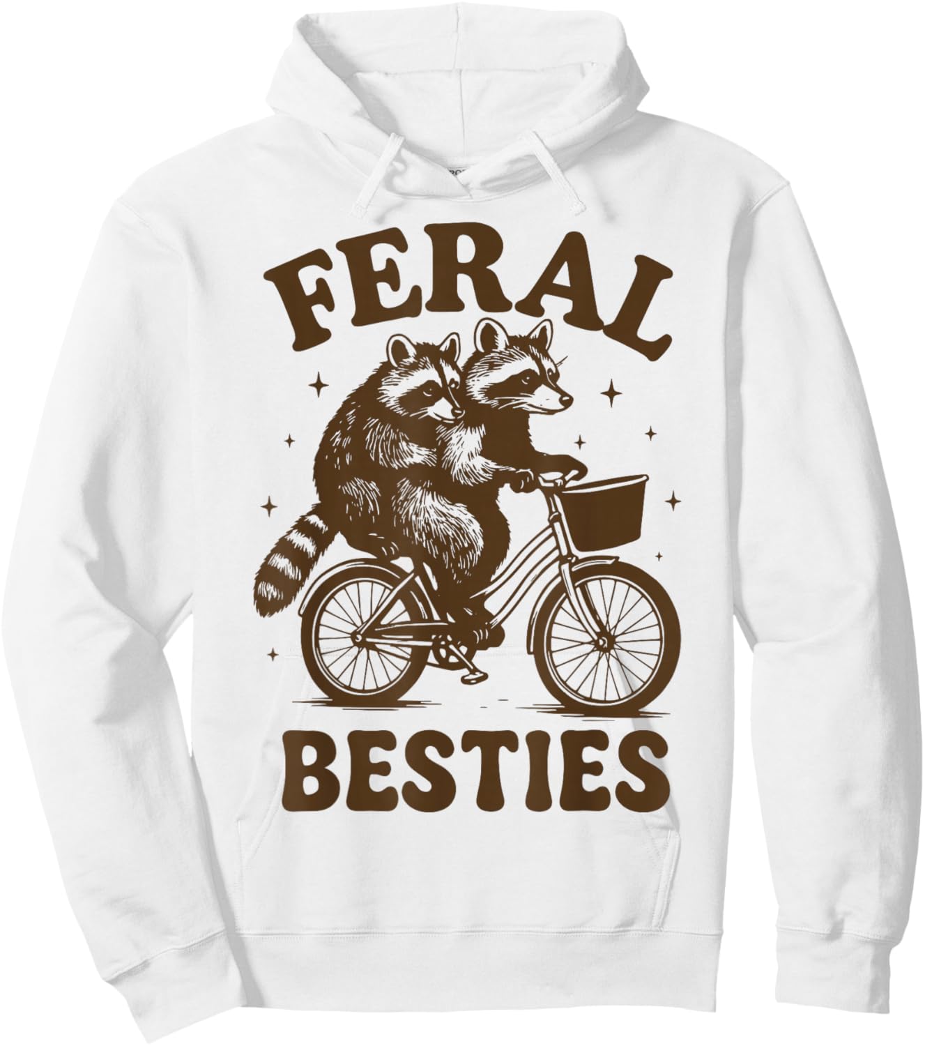 Feral Besties Hoodie - Hoodie | White