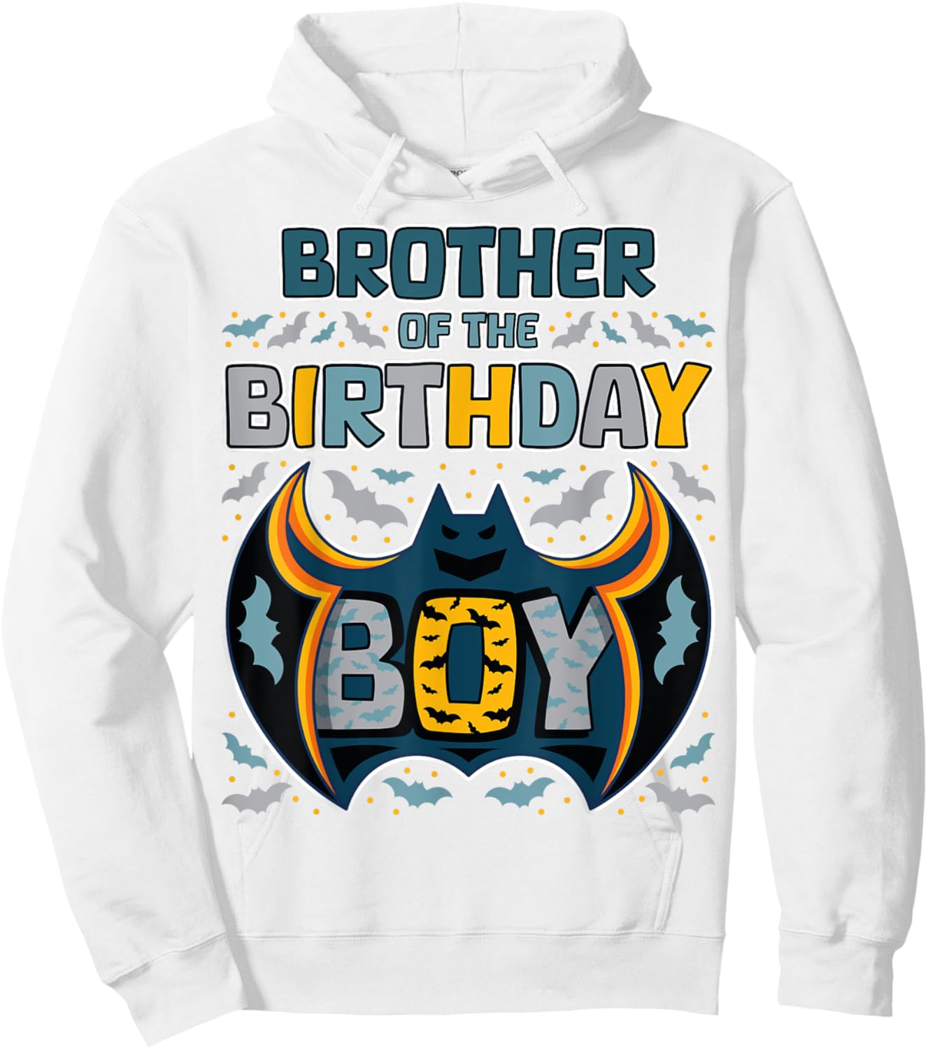 Brother of the Birthday Boy Family Party Kids Boys Matching Hoodie - Hoodie | White