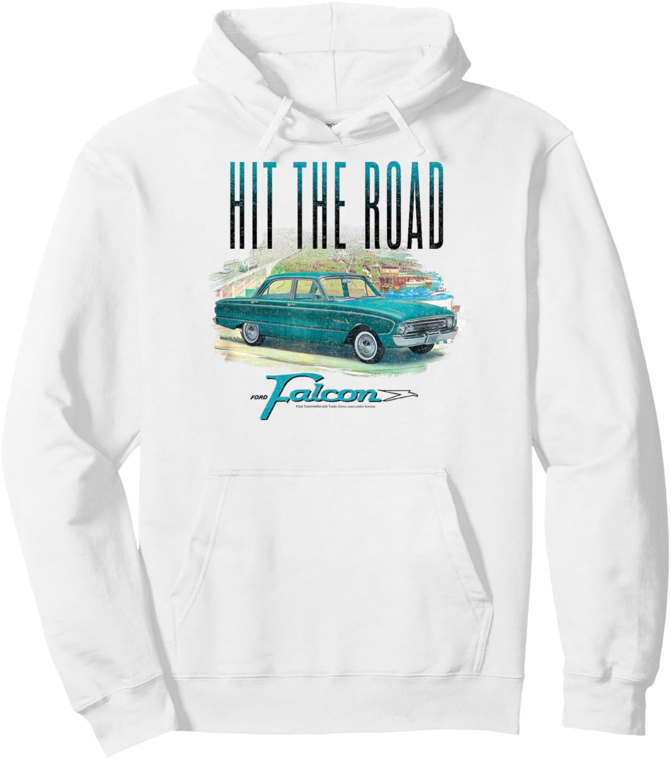 Ford - Hit The Road Falcon Hoodie - Hoodie | White