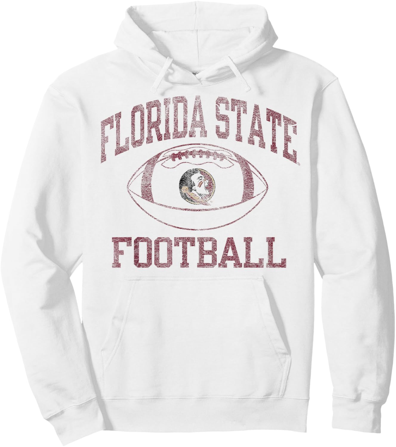 Florida State Seminoles Football Intensity Vintage White Hoodie - Hoodie | White