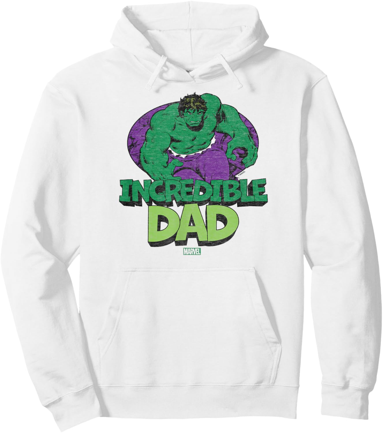 Hulk - Incredible Dad Father's Day Hoodie - Hoodie | White