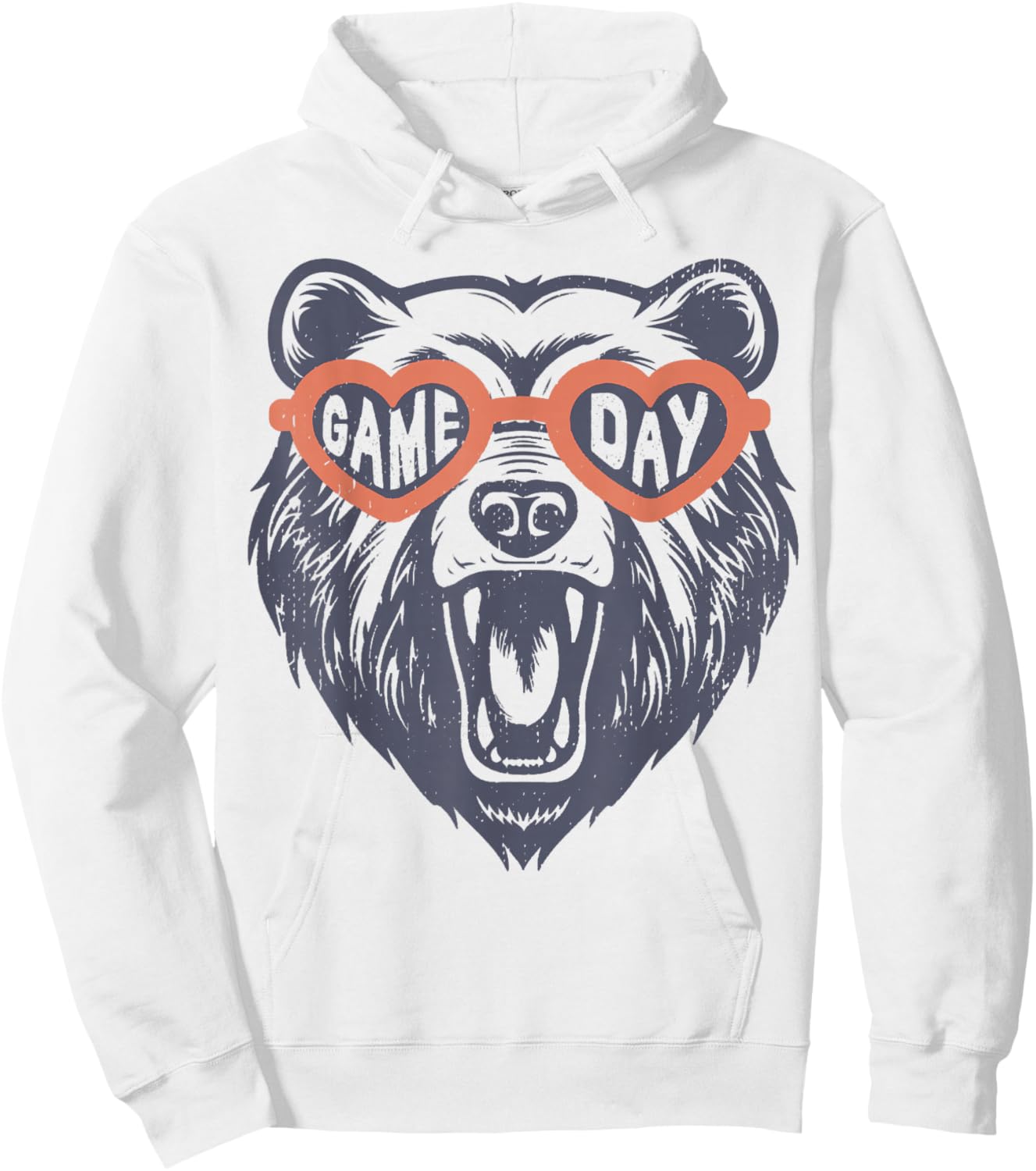 Game Day Bear Hoodie - Hoodie | White