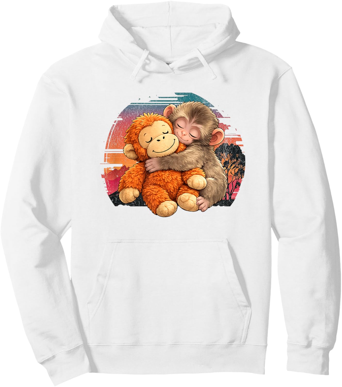 Punch Monkey Baby Fun Design for Everyone Hoodie - Hoodie | White