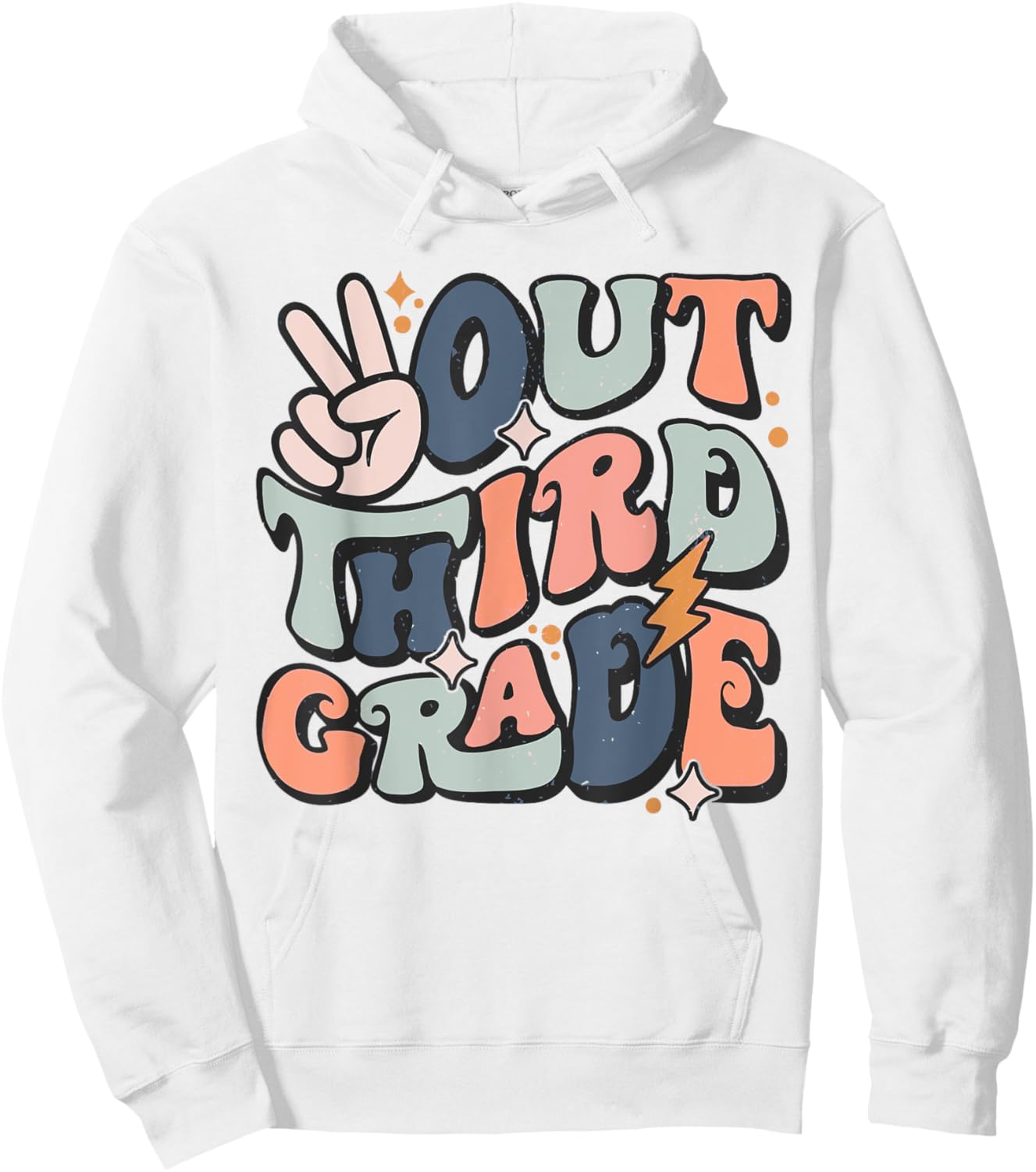 Last Day Of 3rd Grade Peace Out Third Grade Graduation Hoodie - Hoodie | White
