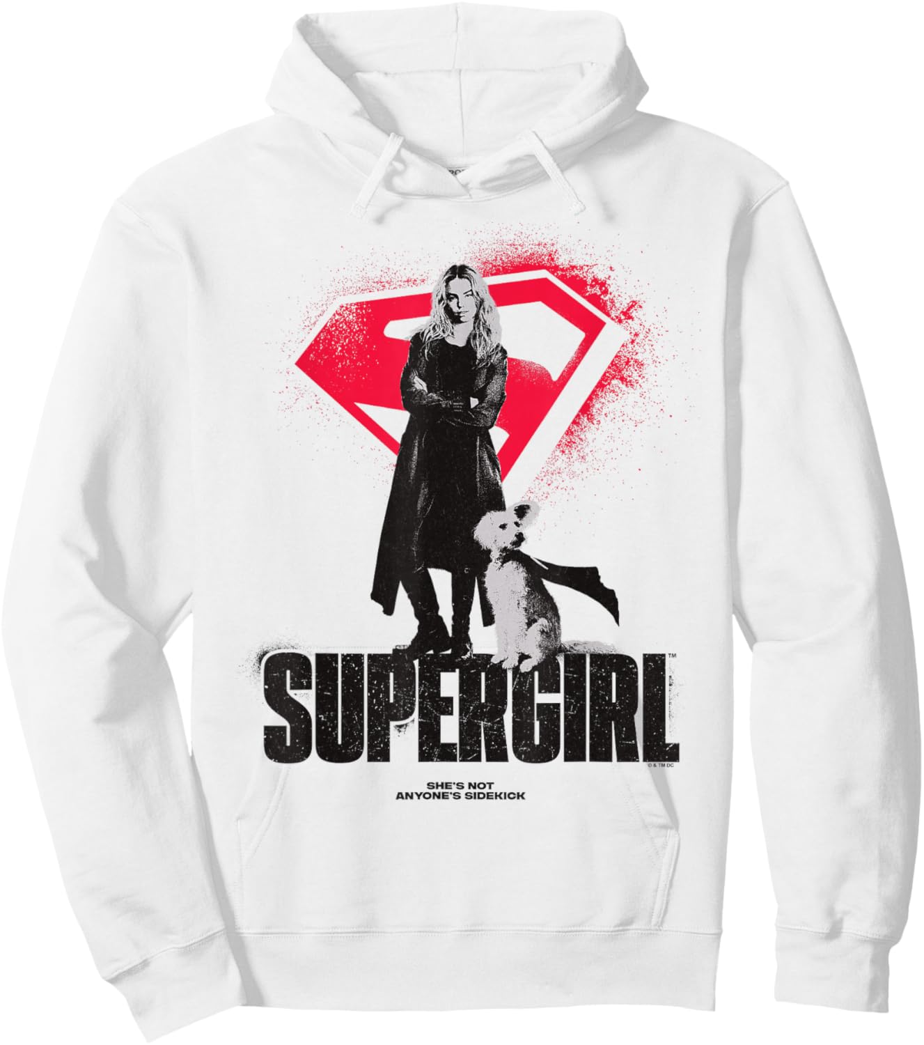 Supergirl (2026) She's Not Anyone's Sidekick Kara and Krypto Hoodie - Hoodie | White